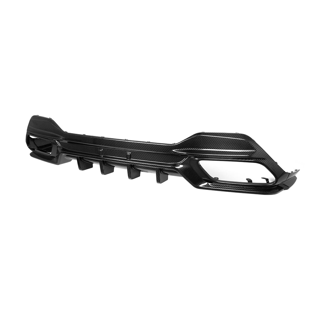 SooQoo BMW 8 Series G16 Rear Diffuser In Gloss Carbon Fibre