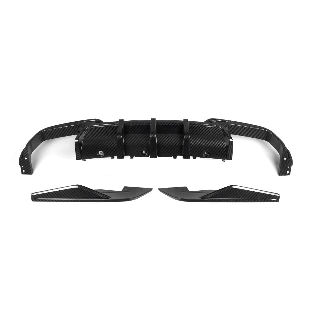 SooQoo BMW M8 F91 Rear Diffuser In Gloss Carbon Fibre