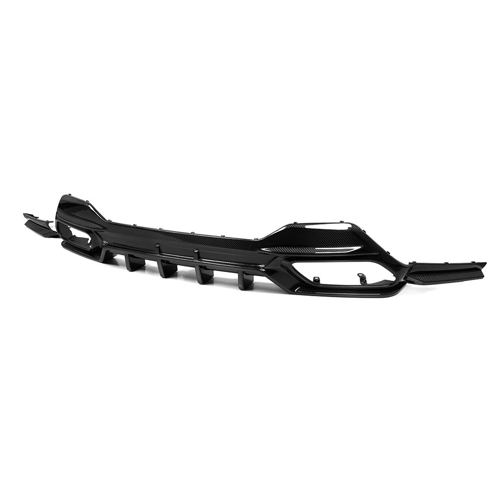 SooQoo BMW 8 Series G14 Rear Diffuser In Gloss Carbon Fibre