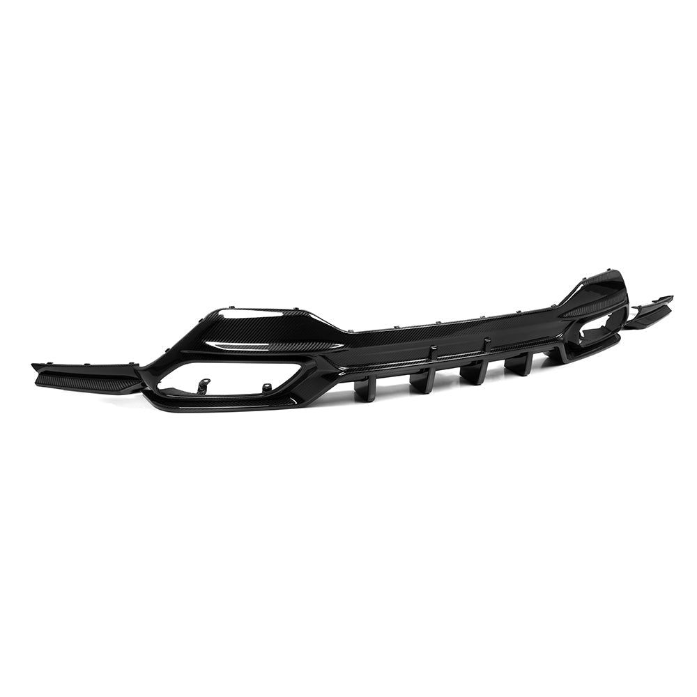 SooQoo BMW 8 Series G14 Rear Diffuser In Gloss Carbon Fibre