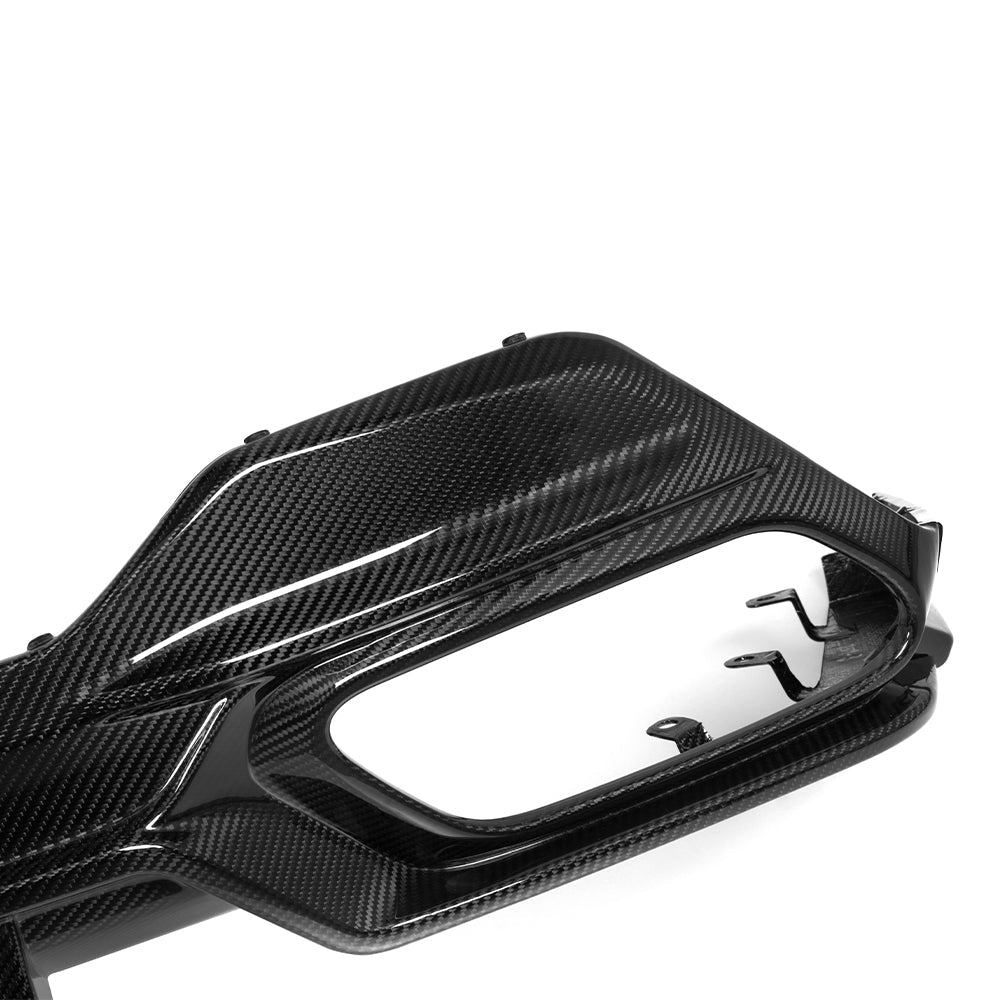 SooQoo BMW 8 Series G14 Rear Diffuser In Gloss Carbon Fibre