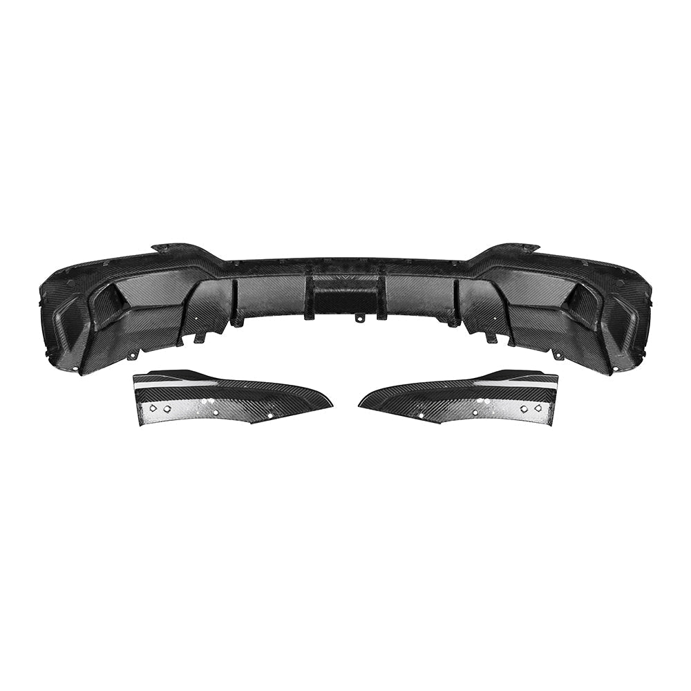 SooQoo BMW iX3 G08 Rear Diffuser In Gloss Carbon Fibre