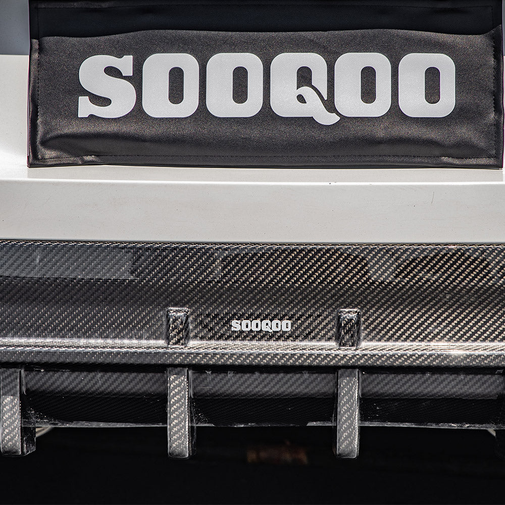 SooQoo BMW 8 Series G16 Rear Diffuser In Gloss Carbon Fibre
