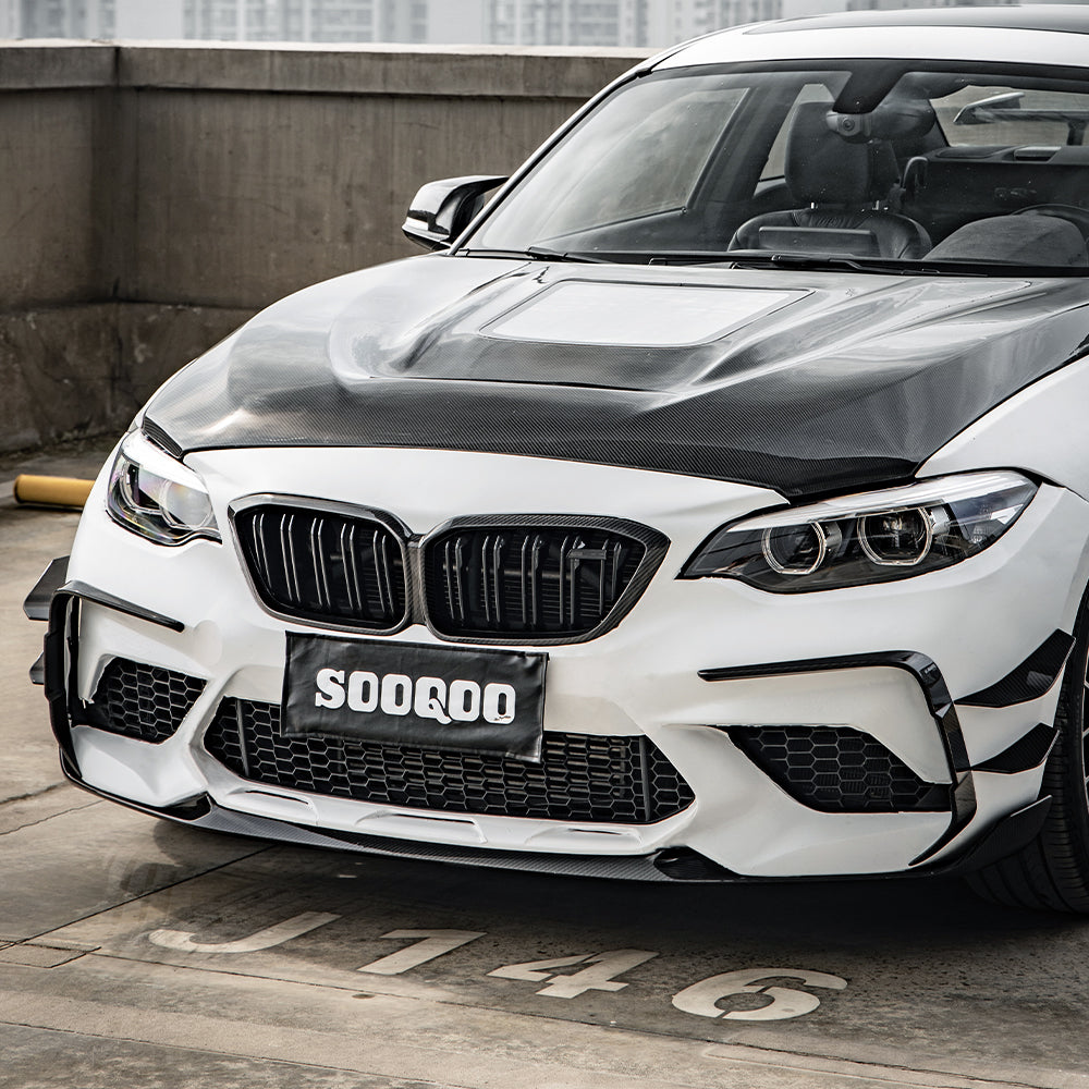 SooQoo BMW F87 M2 Carbon Fibre Front Canards