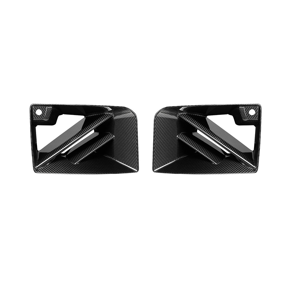 SooQoo BMW G87 M2 SQ Twin Fin Carbon Fibre Front Ducts