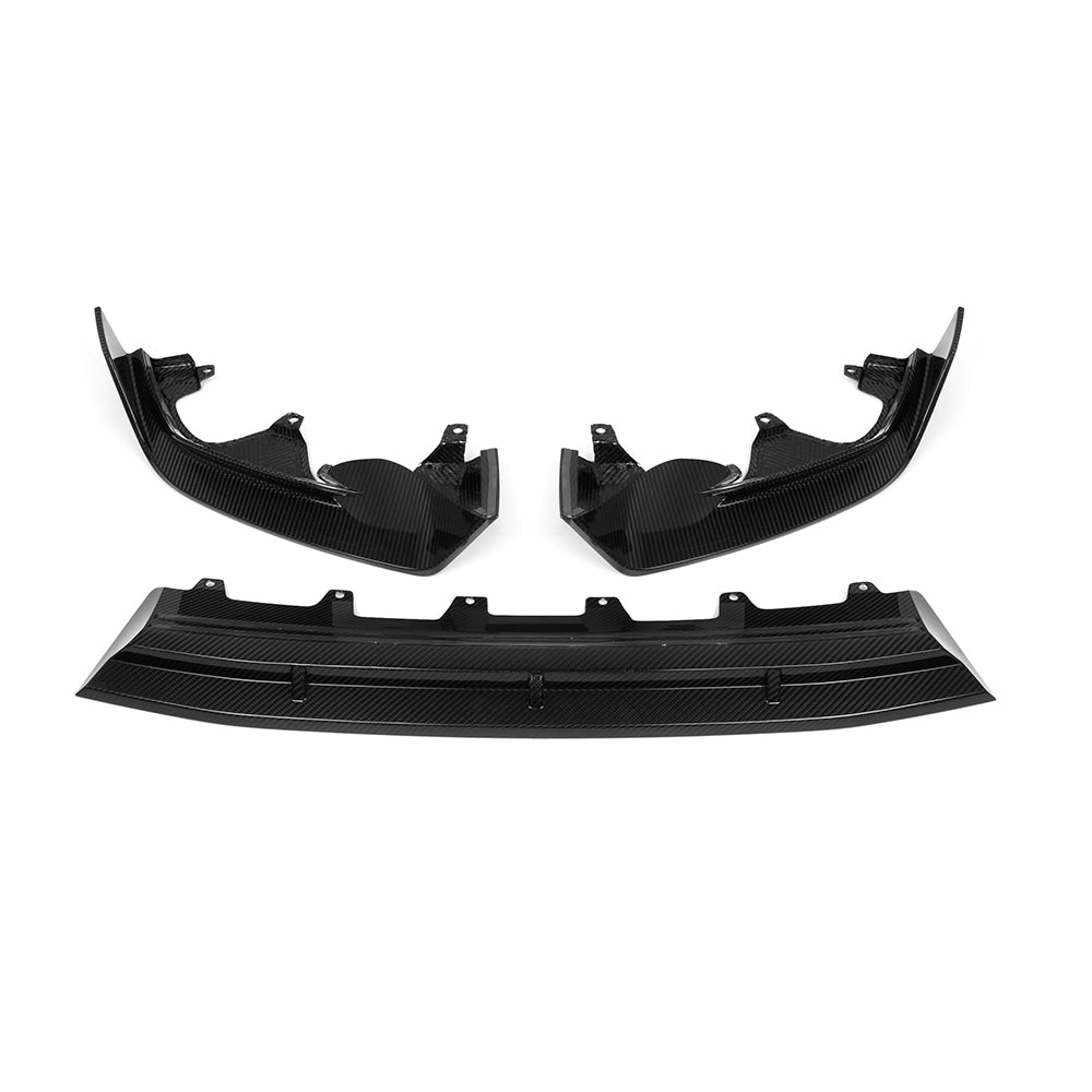 SooQoo BMW iX3 G08 Front Lip In Gloss Carbon Fibre