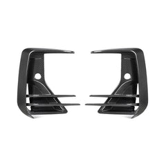 SooQoo BMW iX3 / X3 G01 / X4 G02 LCI Front Ducts In Gloss Carbon Fibre