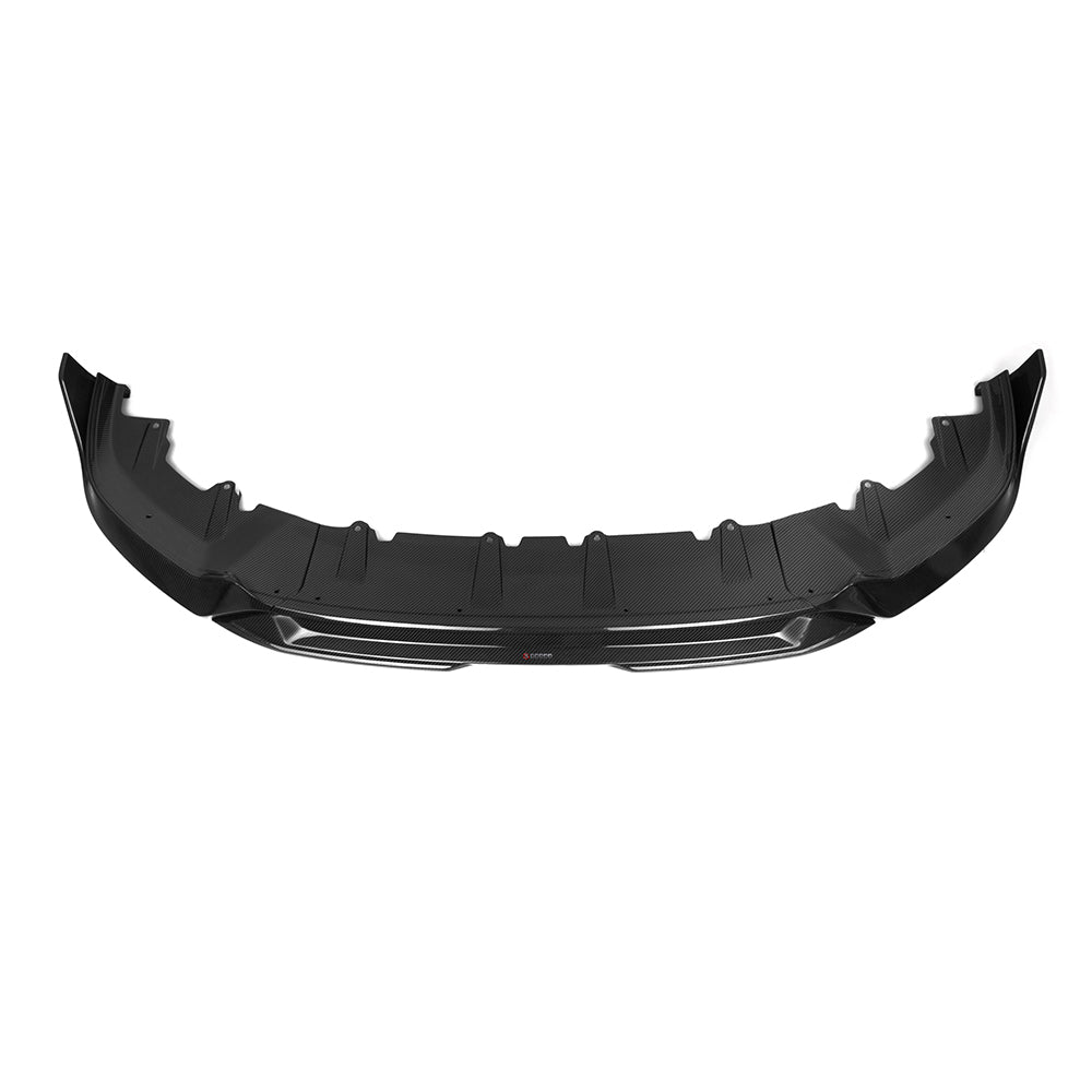 SooQoo BMW 5 Series G60 Front Lip In Gloss Carbon Fibre