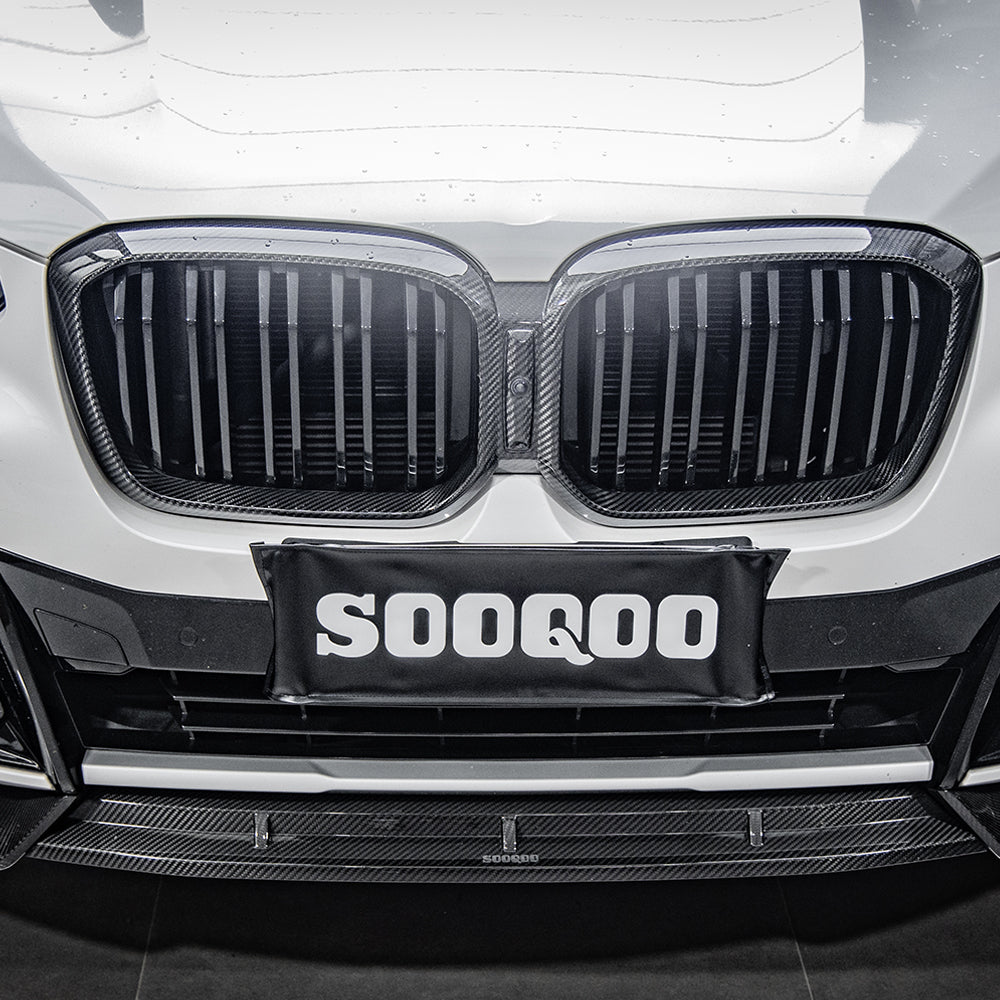 SooQoo BMW X3 G01 & X4 G02 LCI Carbon Fibre Front Splitter