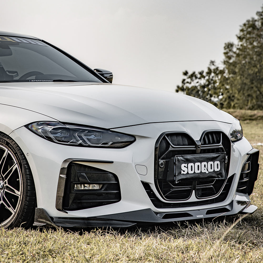 SooQoo BMW 4 Series G22 G23 Carbon Fibre Front Splitter