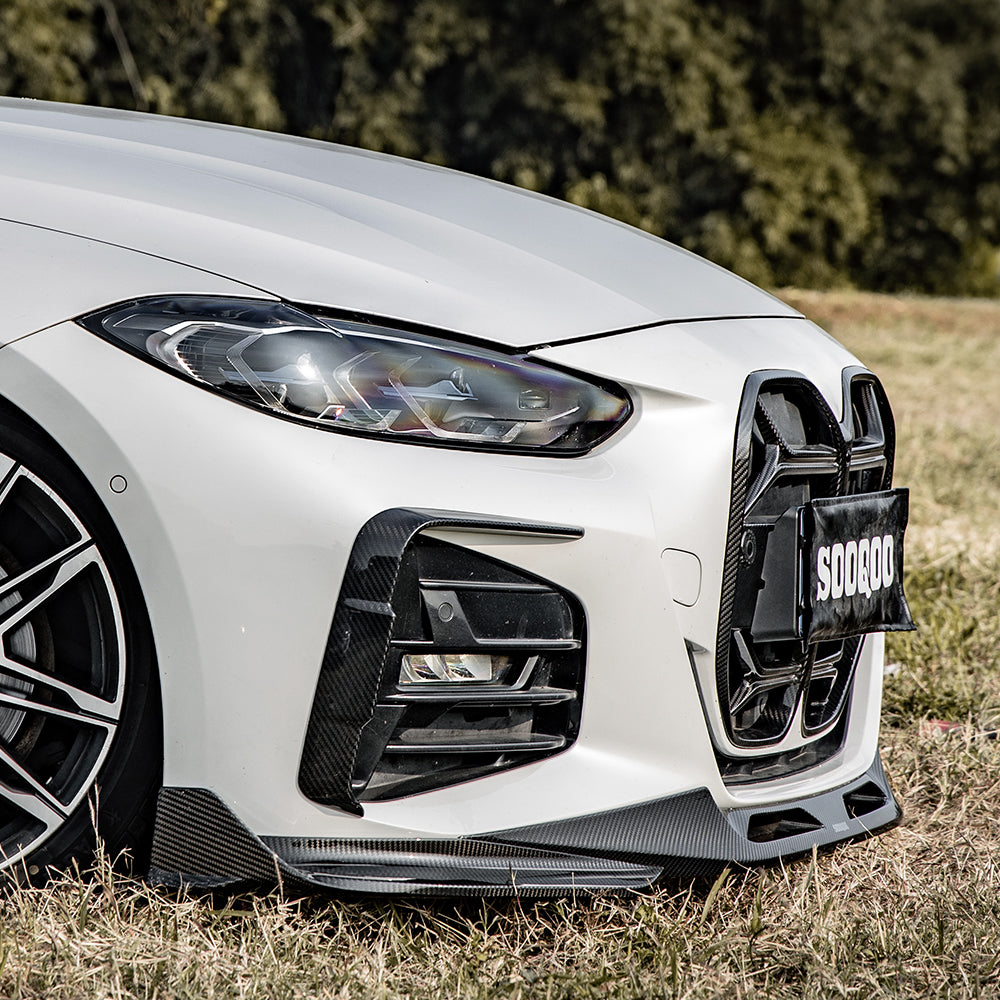 SooQoo BMW 4 Series G22 G23 Carbon Fibre Front Splitter