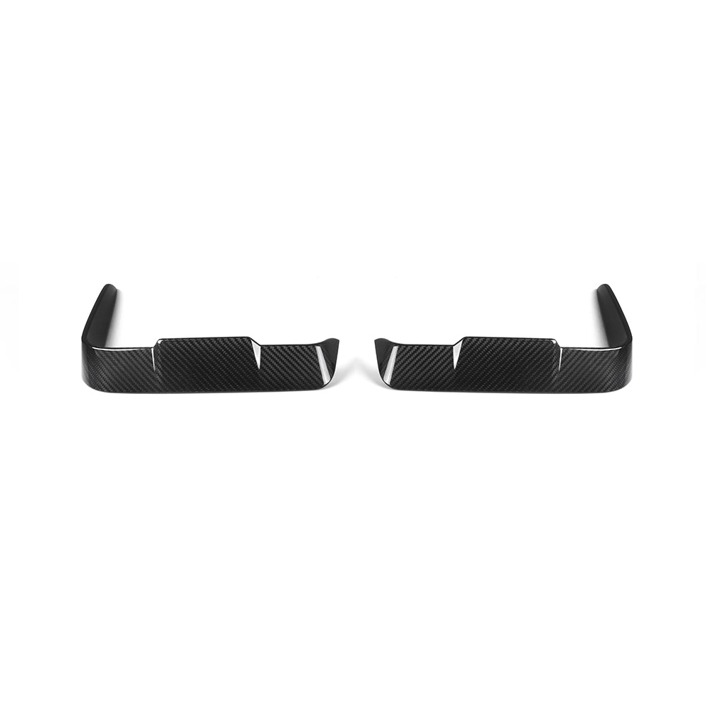 SooQoo BMW 4 Series G22 Front Bumper Inserts In Gloss Carbon Fibre