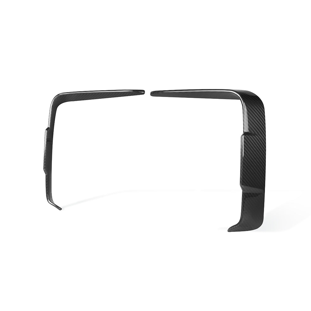 SooQoo BMW 4 Series G22 Front Bumper Inserts In Gloss Carbon Fibre