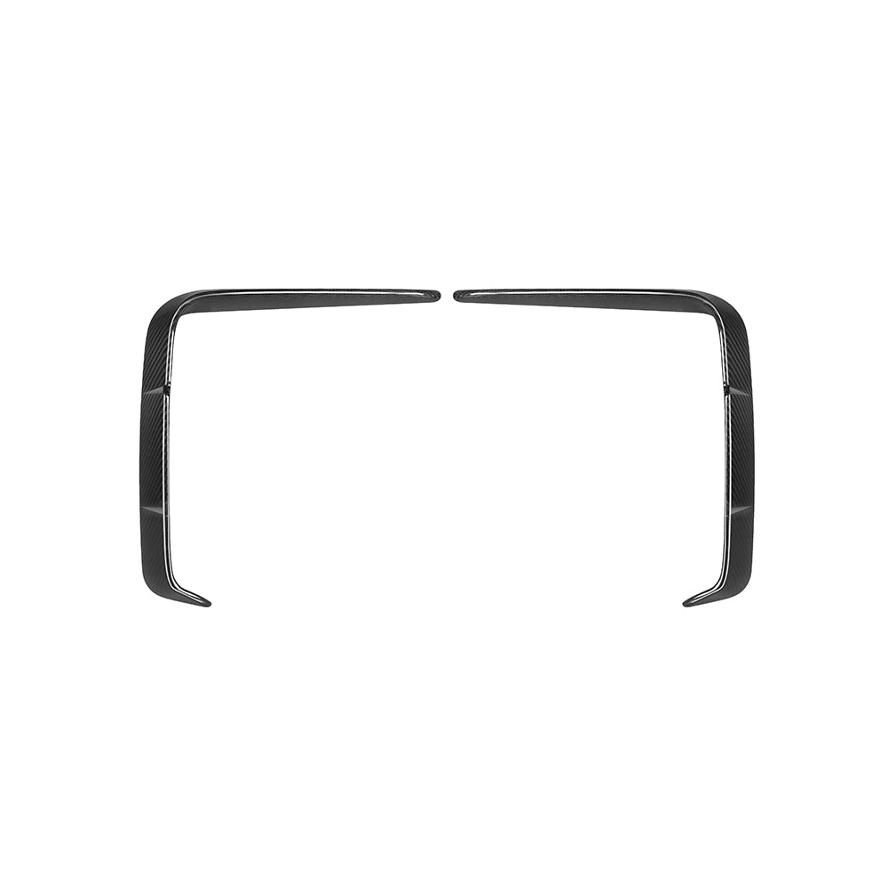 SooQoo BMW 4 Series G22 Front Bumper Inserts In Gloss Carbon Fibre