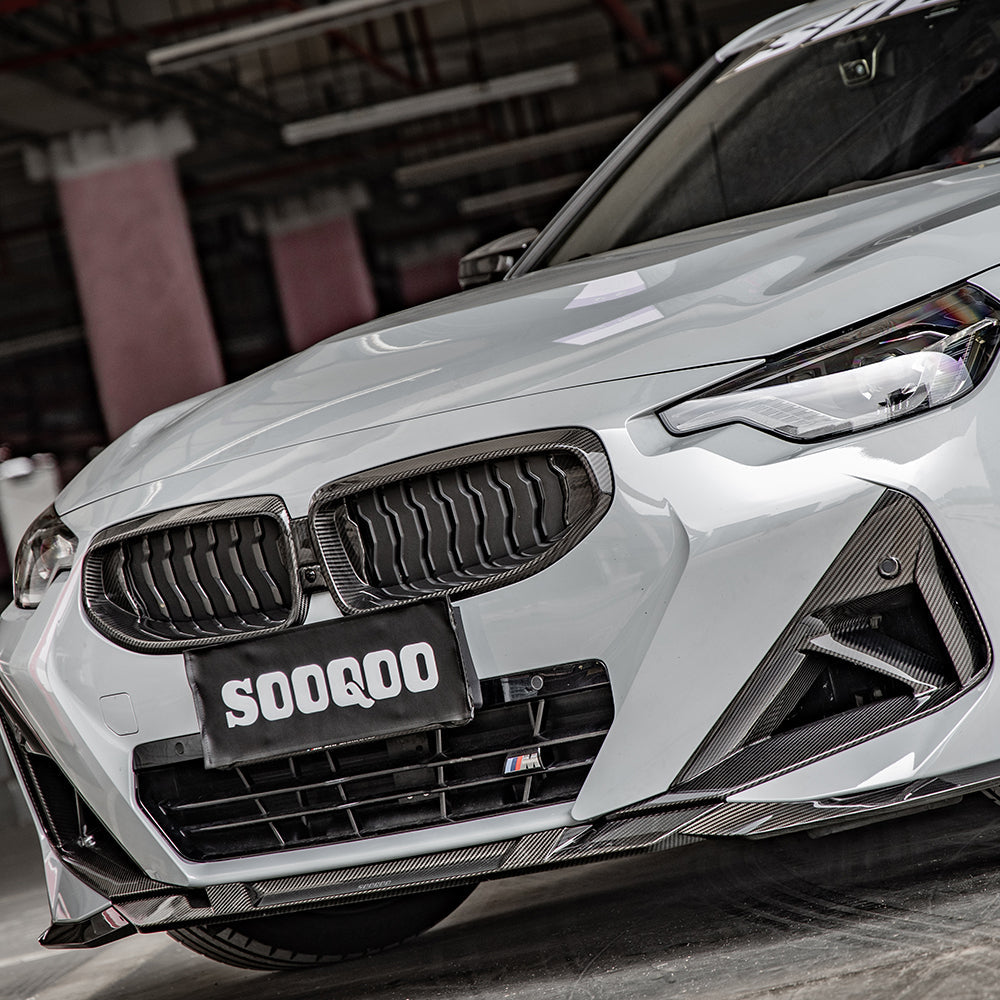 SooQoo BMW G42 M240i Carbon Fibre Front Splitter