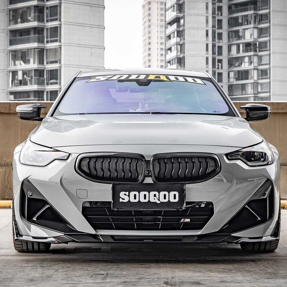 SooQoo BMW G42 M240i Carbon Fibre Front Splitter