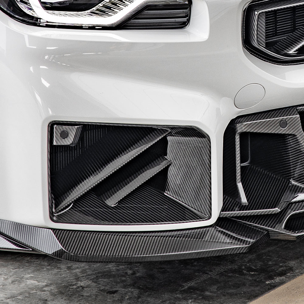 SooQoo BMW G87 M2 SQ Twin Fin Carbon Fibre Front Ducts