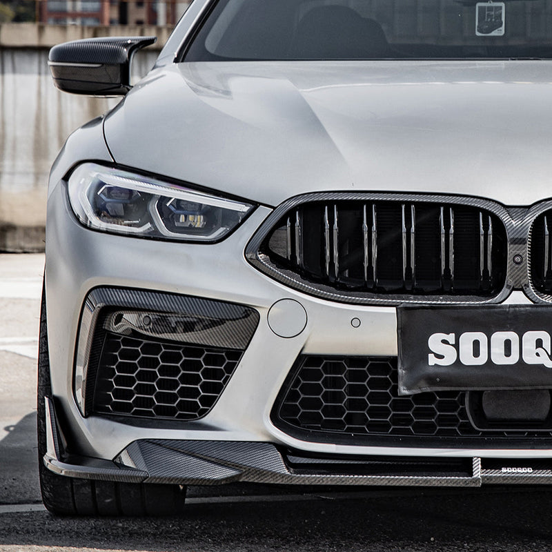 SooQoo BMW M8 F91 F92 F93 Carbon Fibre Front Splitter