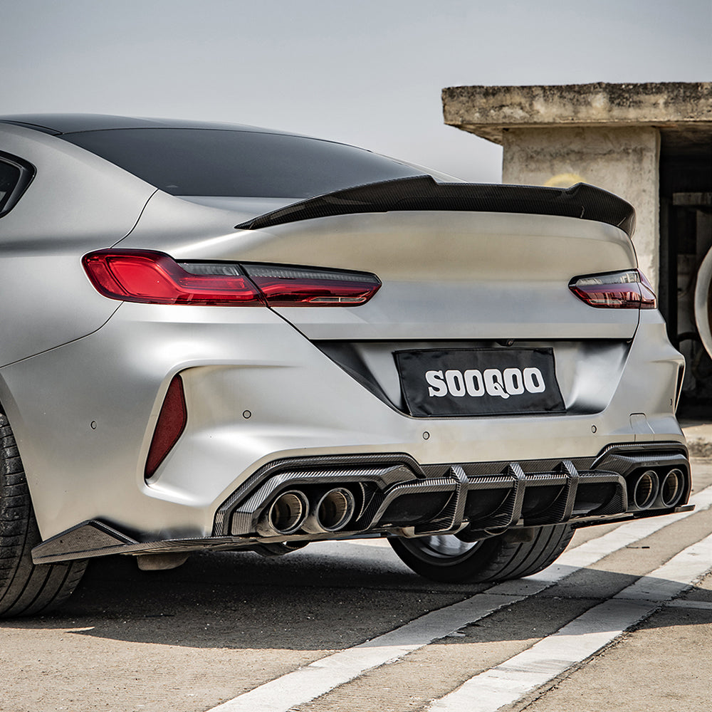 SooQoo BMW M8 F93 Gran Coupe Carbon Fibre Rear Diffuser