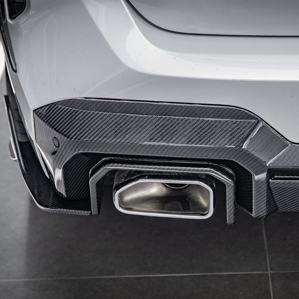 SooQoo BMW X3 G01 LCI Rear Diffuser In Gloss Carbon Fibre