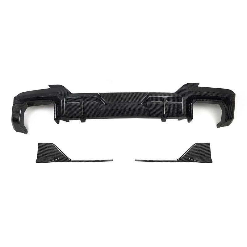 SooQoo BMW X3 G01 LCI Rear Diffuser In Gloss Carbon Fibre