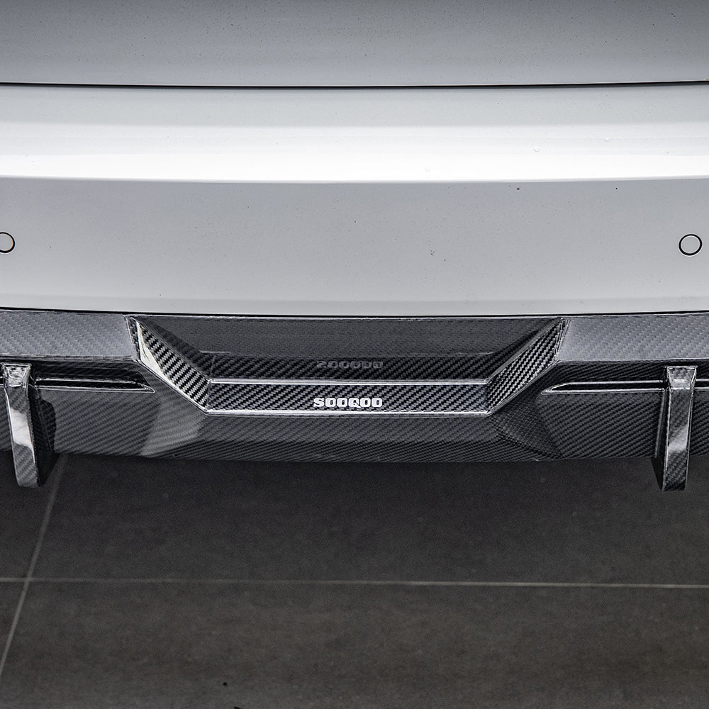 SooQoo BMW X3 G01 LCI Aggressive Carbon Fibre Rear Diffuser