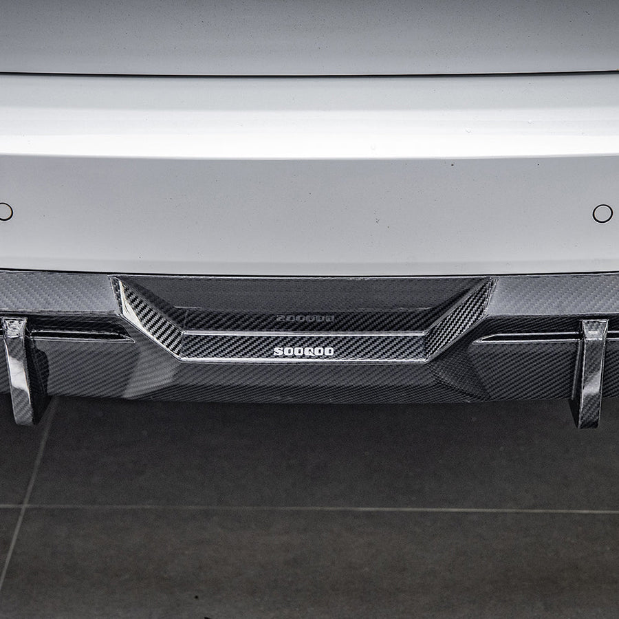 SooQoo BMW X3 G01 LCI Aggressive Carbon Fibre Rear Diffuser