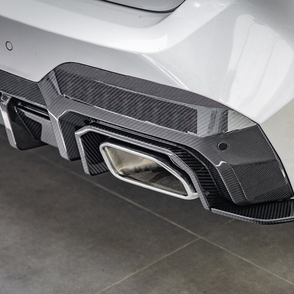 SooQoo BMW X3 G01 LCI Aggressive Carbon Fibre Rear Diffuser