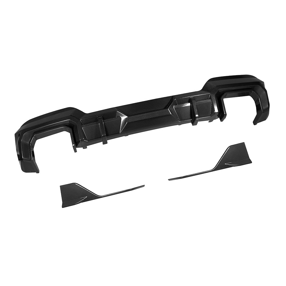 SooQoo BMW X3 M40i G01 Rear Diffuser In Gloss Carbon Fibre