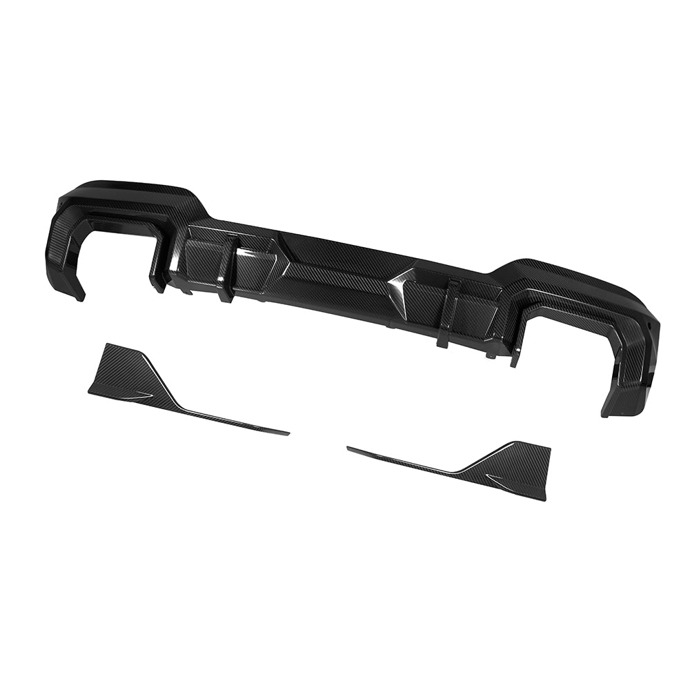SooQoo BMW X3 M40i G01 Rear Diffuser In Gloss Carbon Fibre