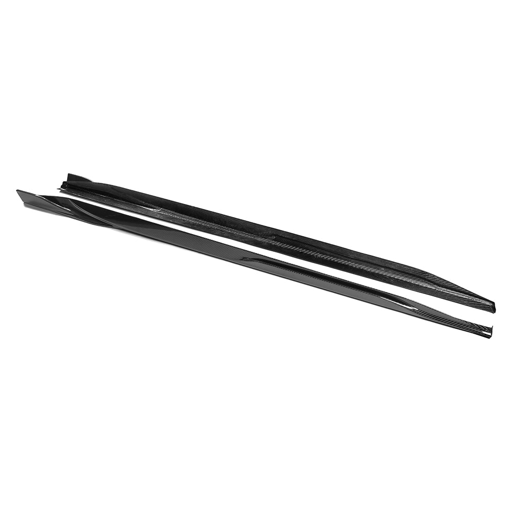 SooQoo BMW i4 G26 Side Skirt In Gloss Carbon Fibre