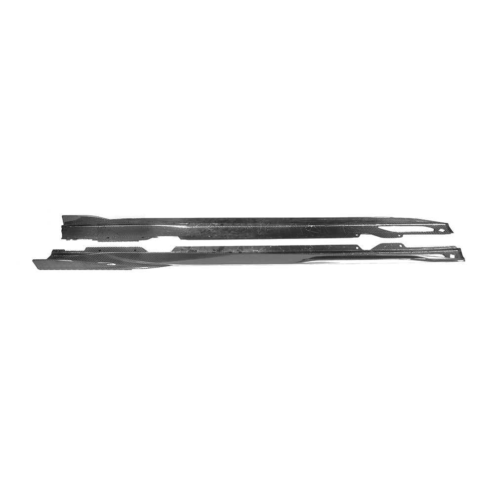 SooQoo BMW 4 Series G26 Side Skirt In Gloss Carbon Fibre