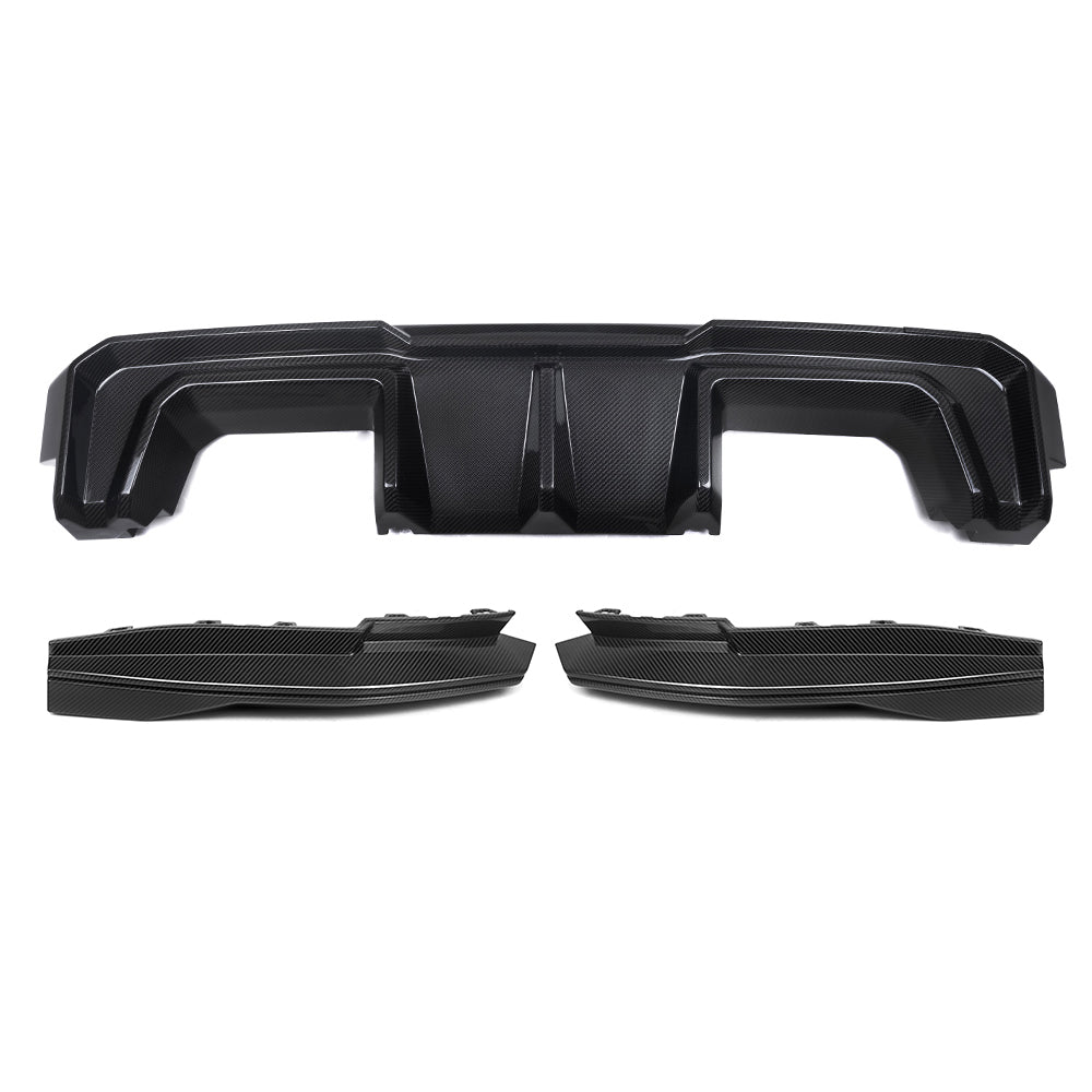 SooQoo V2 BMW M4 G82 G83 Rear Diffuser In Gloss Carbon Fibre