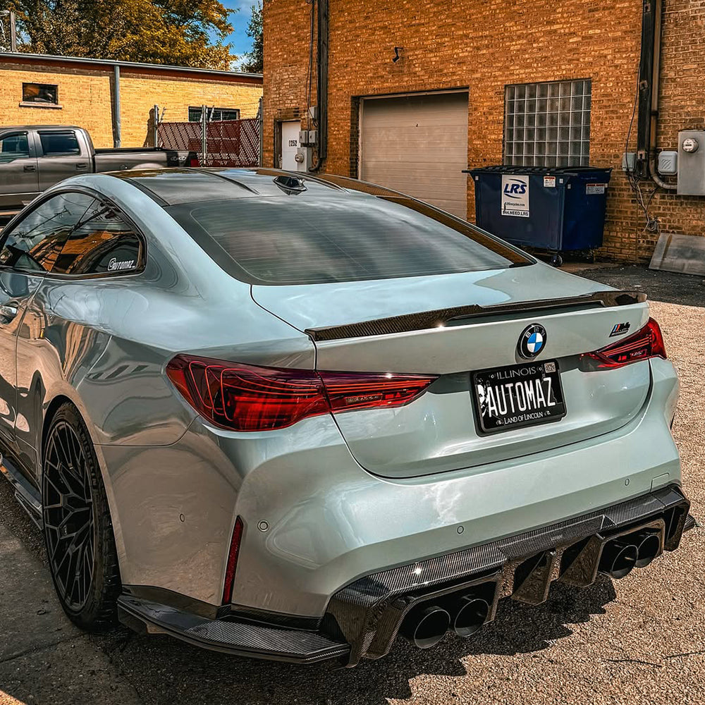 SooQoo V2 BMW M4 G82 G83 Rear Diffuser In Gloss Carbon Fibre
