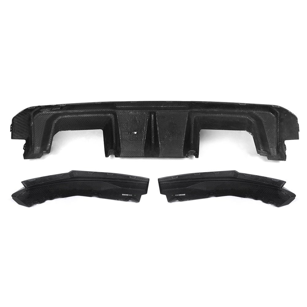 SooQoo V2 BMW M4 G82 G83 Rear Diffuser In Gloss Carbon Fibre