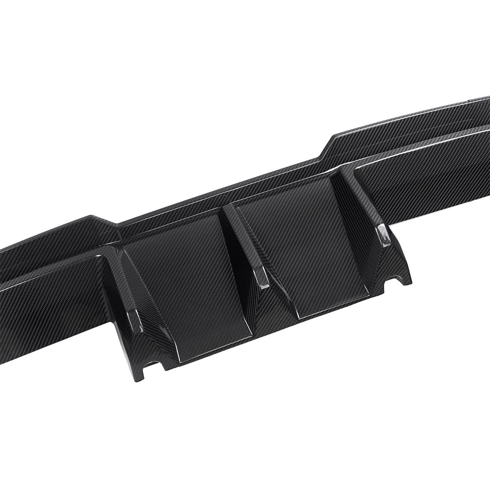 SooQoo V2 BMW M3 G80 G81 Rear Diffuser In Gloss Carbon Fibre