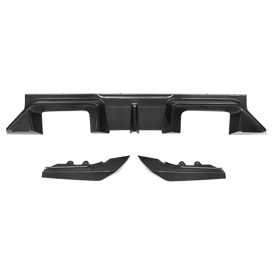 SooQoo V2 BMW M2 G87 Rear Diffuser In Gloss Carbon Fibre