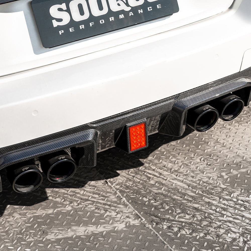 SooQoo V3 BMW M2 G87 Rear Diffuser In Gloss Carbon Fibre