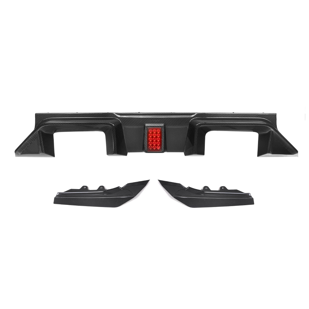SooQoo V3 BMW M2 G87 Rear Diffuser In Gloss Carbon Fibre