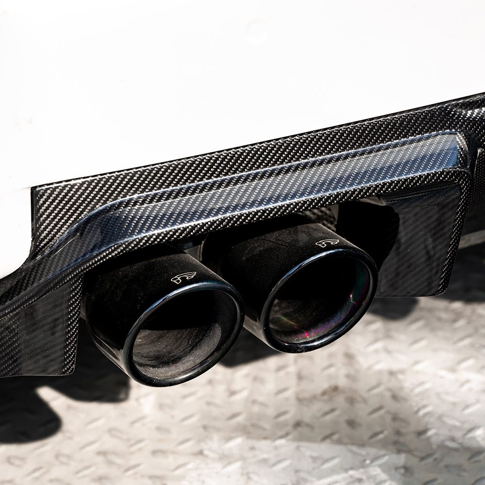 SooQoo V3 BMW M2 G87 Rear Diffuser In Gloss Carbon Fibre