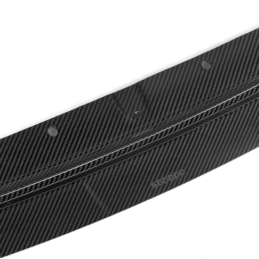 SooQoo V3 BMW M2 G87 Front Lip In Gloss Carbon Fibre