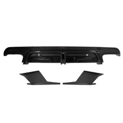 SooQoo BMW X5M F95 Rear Diffuser In Gloss Carbon Fibre