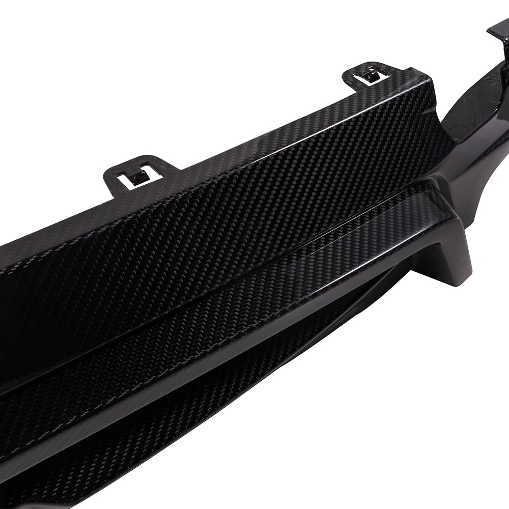 SooQoo BMW X5M F95 Rear Diffuser In Gloss Carbon Fibre