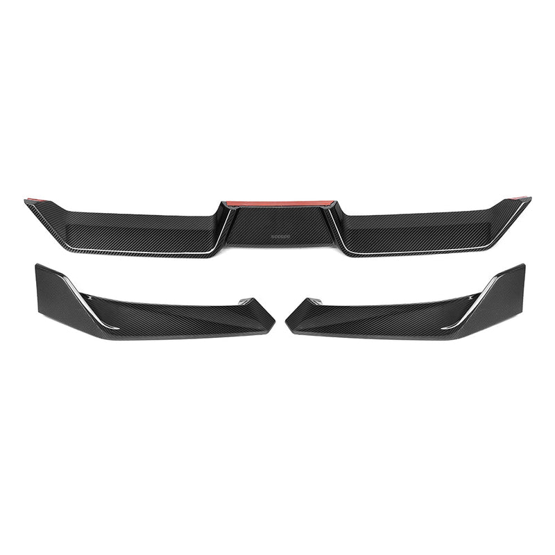 SooQoo BMW X6 G06 Facelift Front Lip In Gloss Carbon Fibre