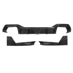 SooQoo BMW X4 G02 FaceLift Rear Diffuser In Gloss Carbon Fibre
