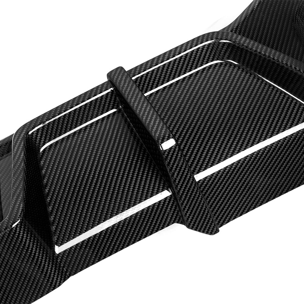SooQoo BMW X4M F98 LCI Rear Diffuser In Gloss Carbon Fibre