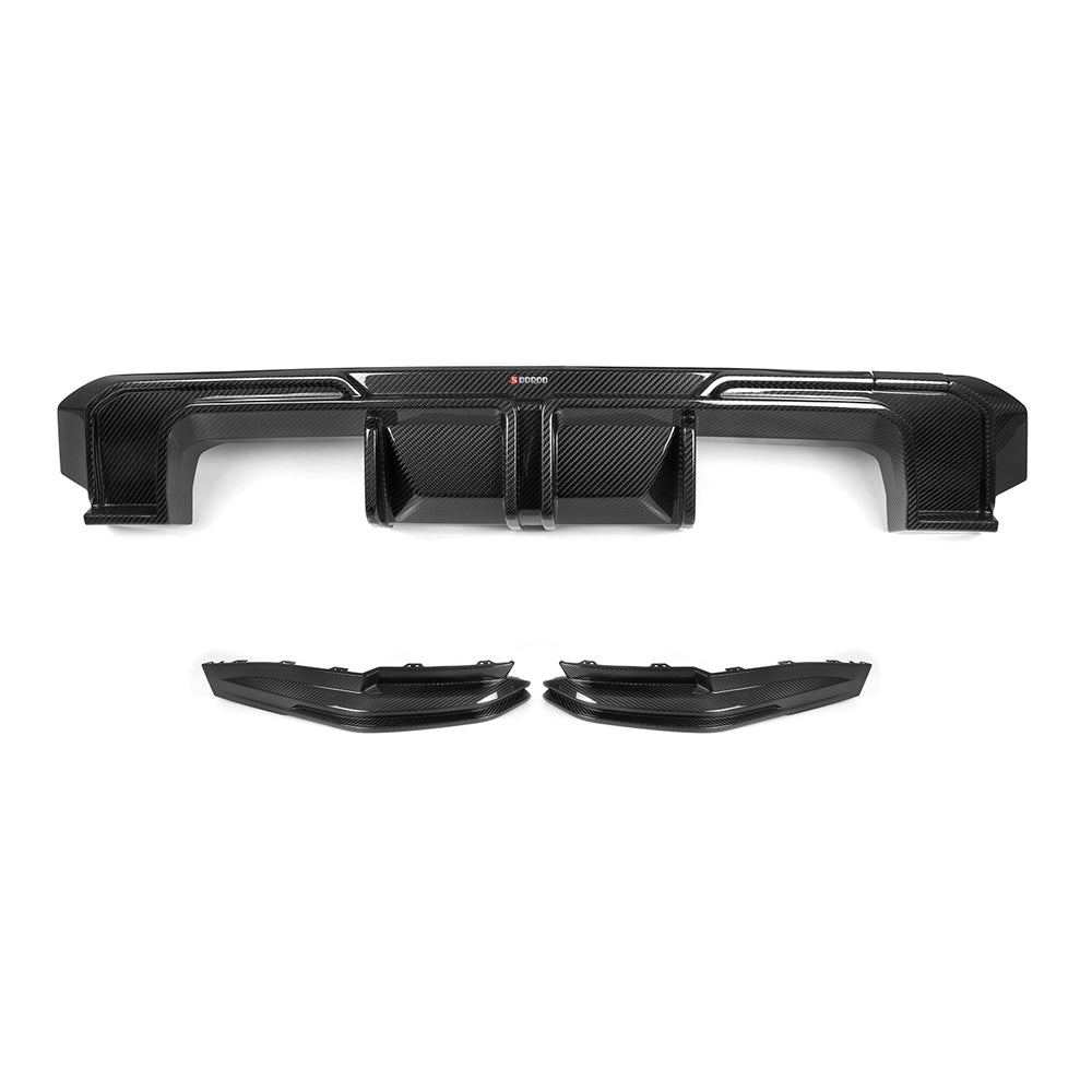 SooQoo BMW G80 & G81 M3 Carbon Fibre Rear Diffuser