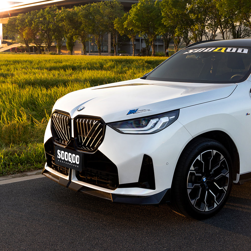 SooQoo BMW G45 X3 Front Splitter In Gloss Carbon Fibre