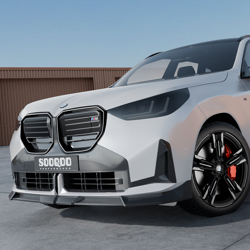 SooQoo BMW G45 X3 Front Splitter In Gloss Carbon Fibre