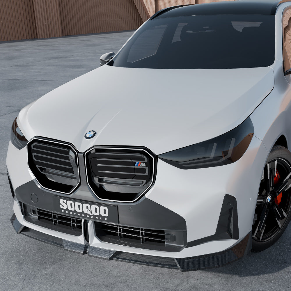 SooQoo BMW G45 X3 Front Splitter In Gloss Carbon Fibre